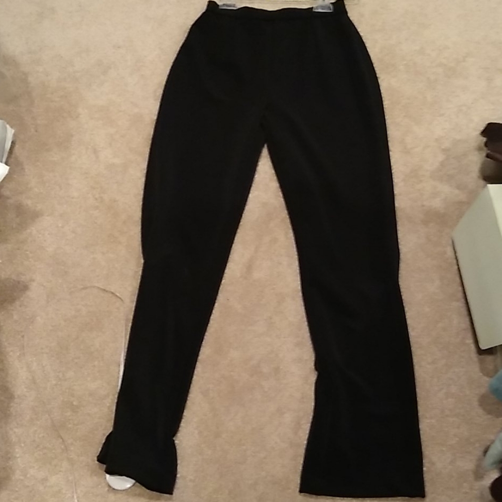 Chico's Black stretch pants Tights Ribbed size 4, nwt - Picture 2 of 8